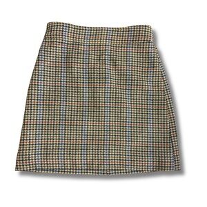 J.Crew Wool Blend Plaid Mini Skirt – Size 00